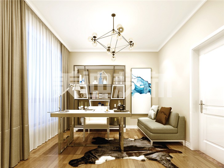 中建信和城115平米裝修案例書房