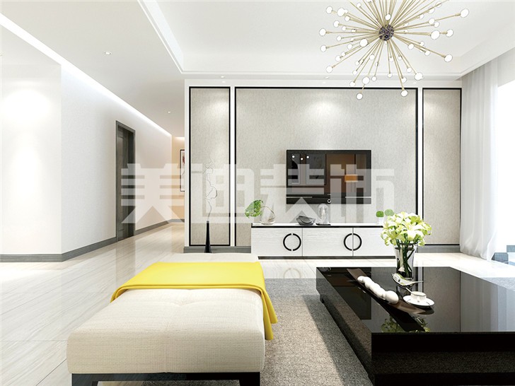 長沙120平裝修案例-客廳