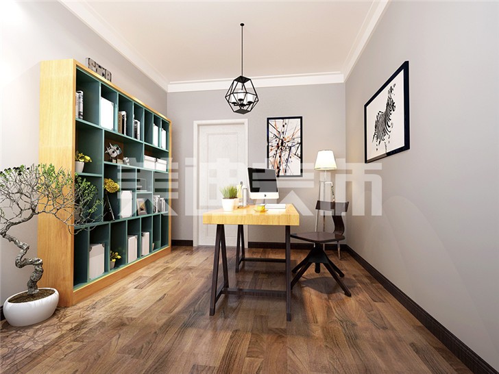 長沙120平裝修案例-書房