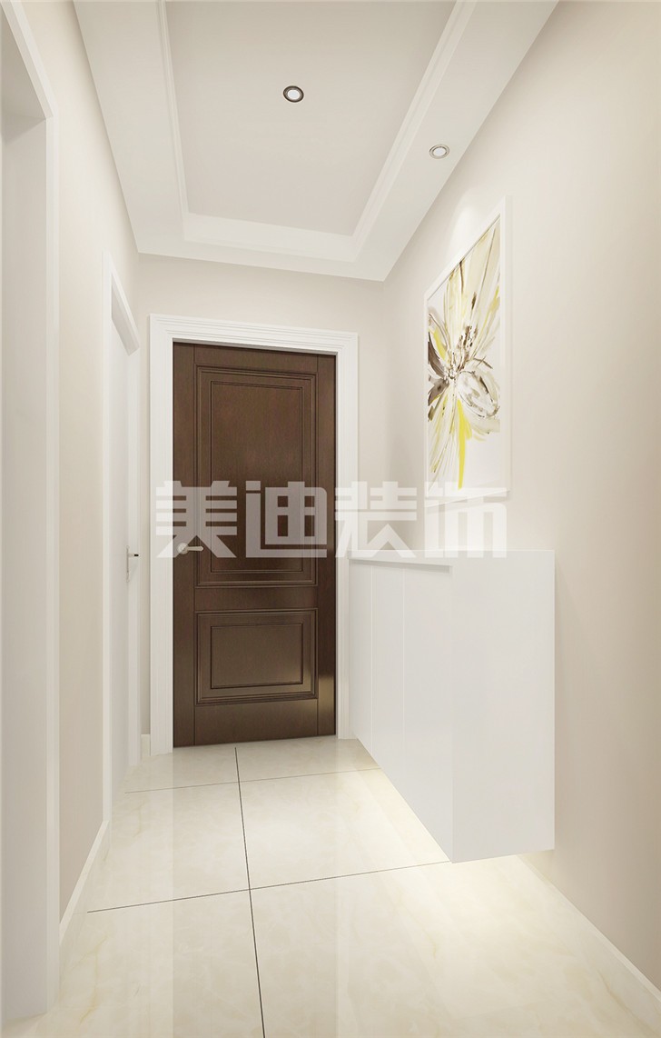 長沙90平裝修案例-玄關