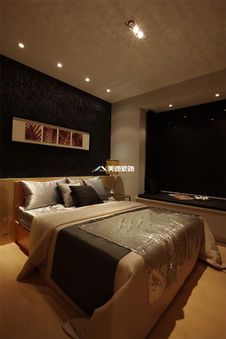 長沙新城國際花都90平裝修案例-臥室