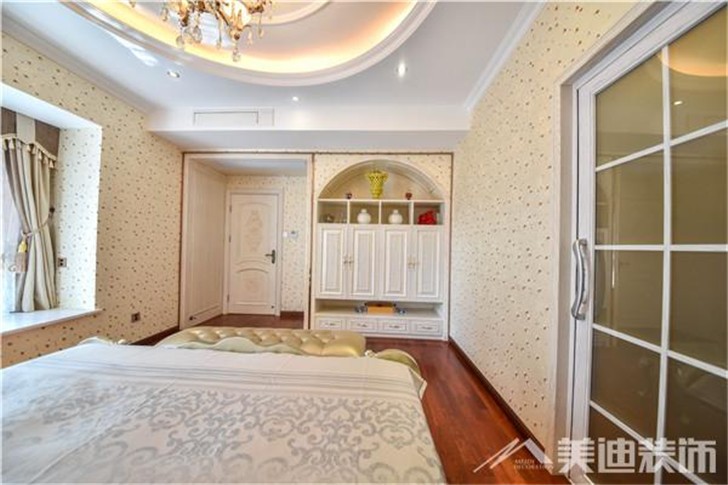 長沙洋湖公館裝修案例-臥室