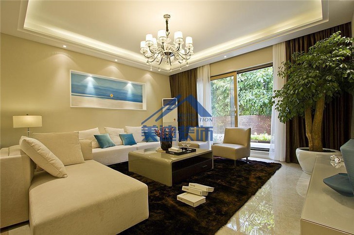 長沙香樟蘭亭裝修案例-客廳