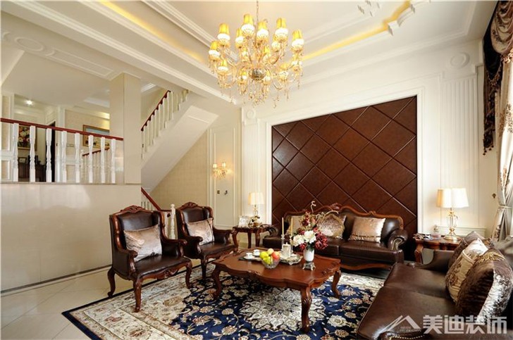 長沙世茂鉑翠灣裝修案例-客廳