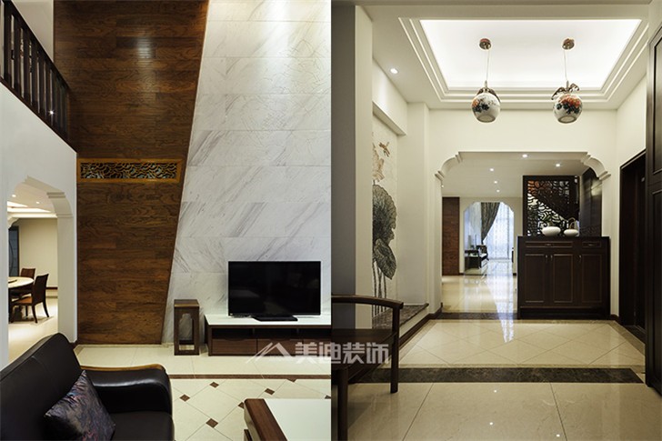 長沙西山匯景現代簡約裝修案例-客廳