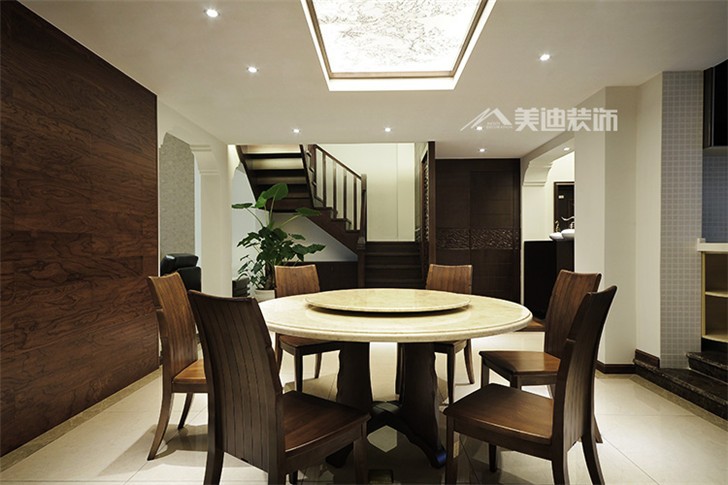 長沙西山匯景現代簡約裝修案例-餐廳