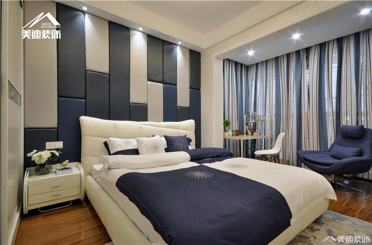 長沙萬里時代裝修案例-臥室