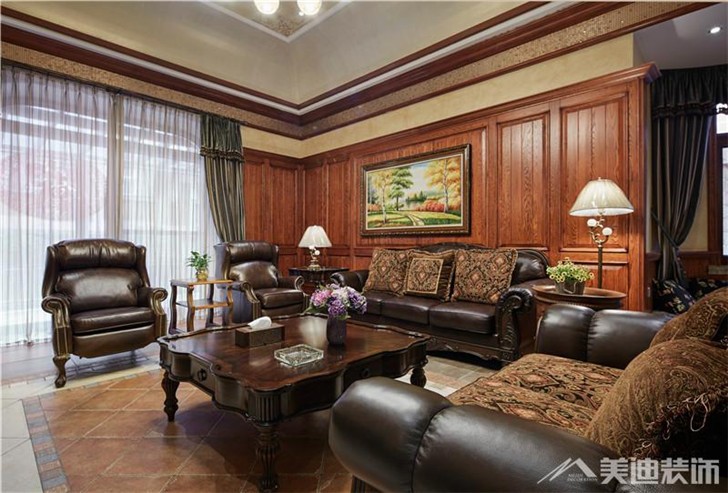 長沙世茂鉑翠灣裝修案例-客廳