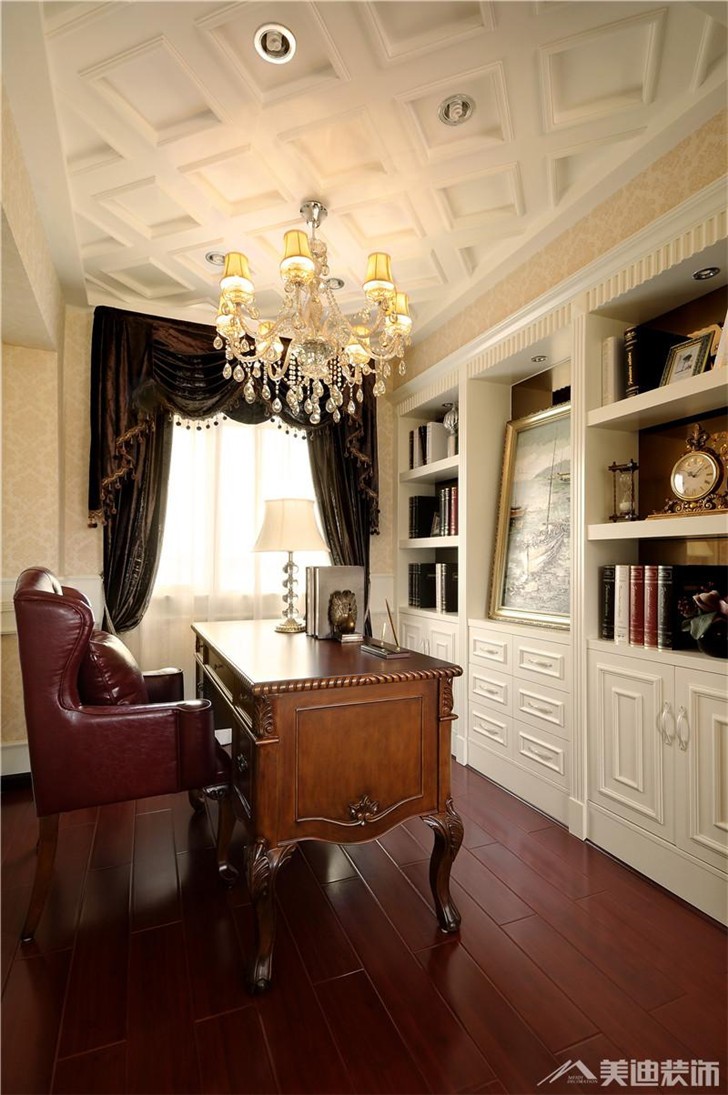 長沙世茂鉑翠灣裝修案例-書房