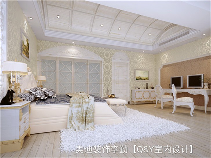 城市公園首府歐式裝修案例-臥室