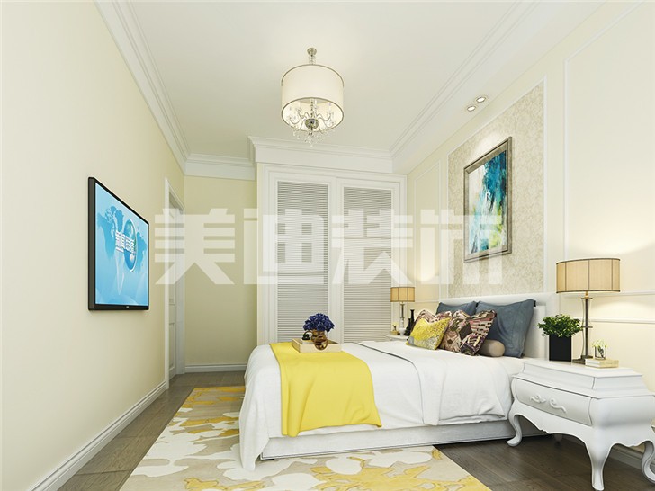 歐式90㎡整裝案例-臥室