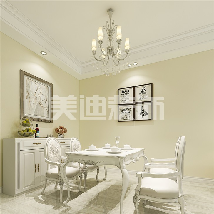 歐式90㎡整裝案例-餐廳