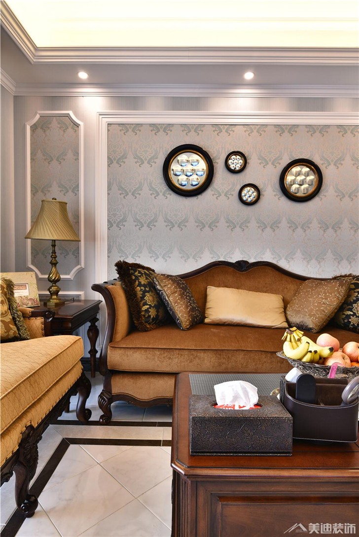 金茂梅溪湖裝修案例-客廳