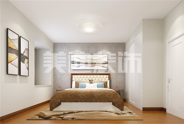 現代風85㎡整裝案例-臥室