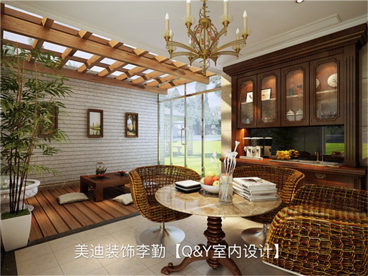 城市公園首府歐式裝修案例-休息茶室