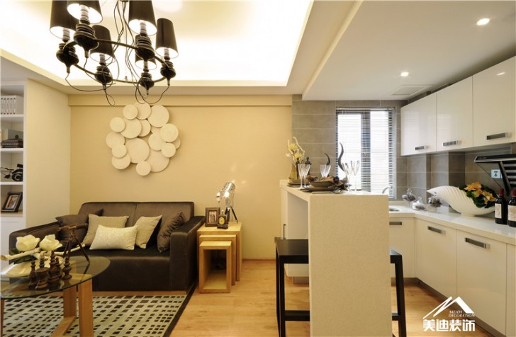 南楓時光樣板房-現代風格-客廳