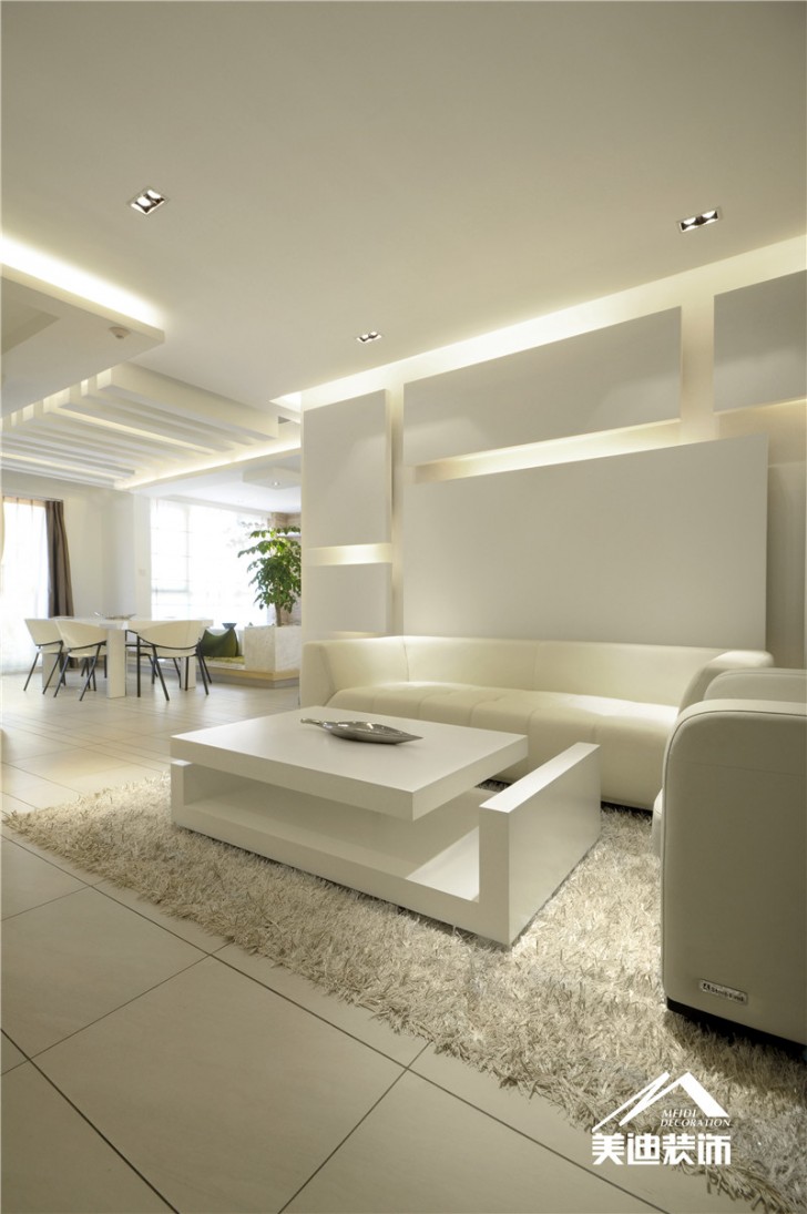 卓越未來海岸樣板房-白· 吐息-客廳