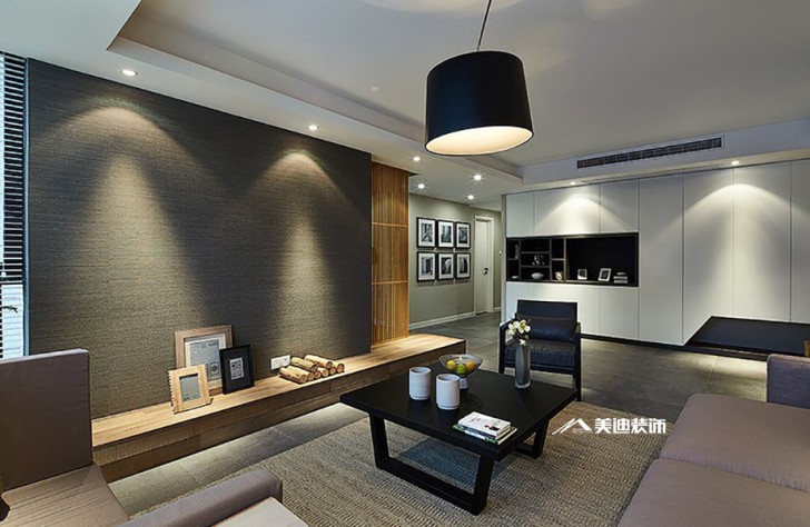 長沙八方小區裝修效果圖-電視背景墻