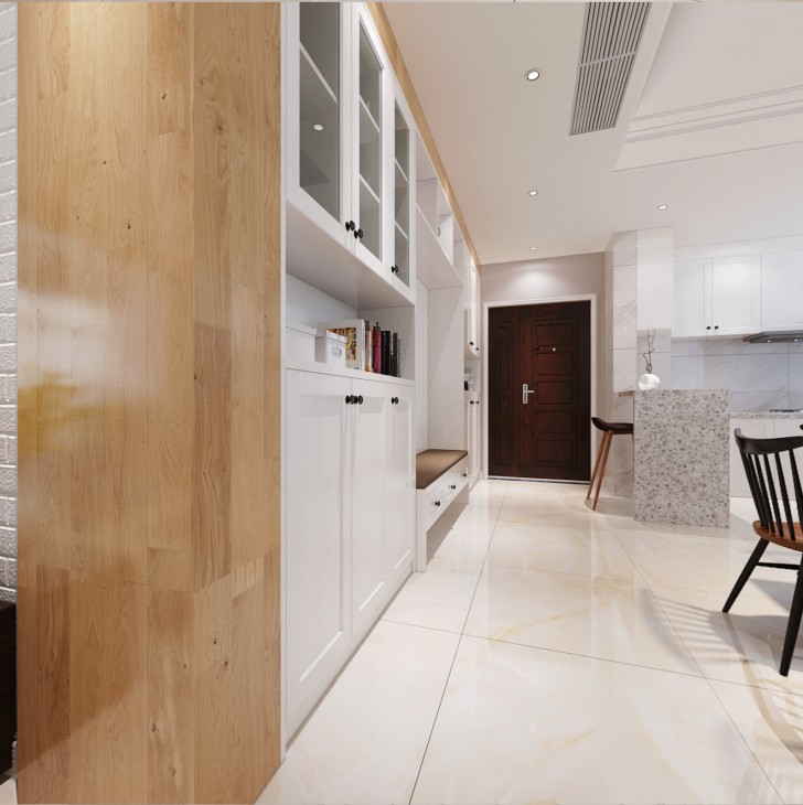 長沙湘江世紀(jì)城融江苑現(xiàn)代風(fēng)案例-過道