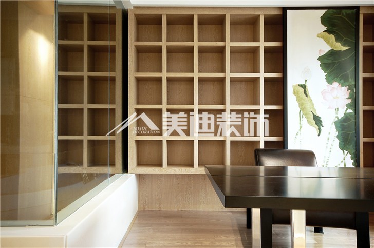 融科東南海現代簡約風裝修案例圖—書房