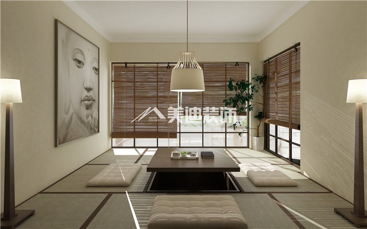 湘熙水郡清新北歐風裝修案例圖—和室