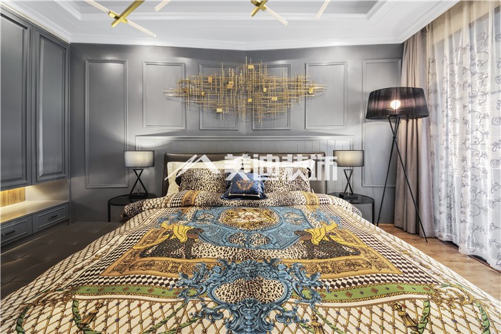 北辰定江洋現代雅痞風裝修案例圖—臥室