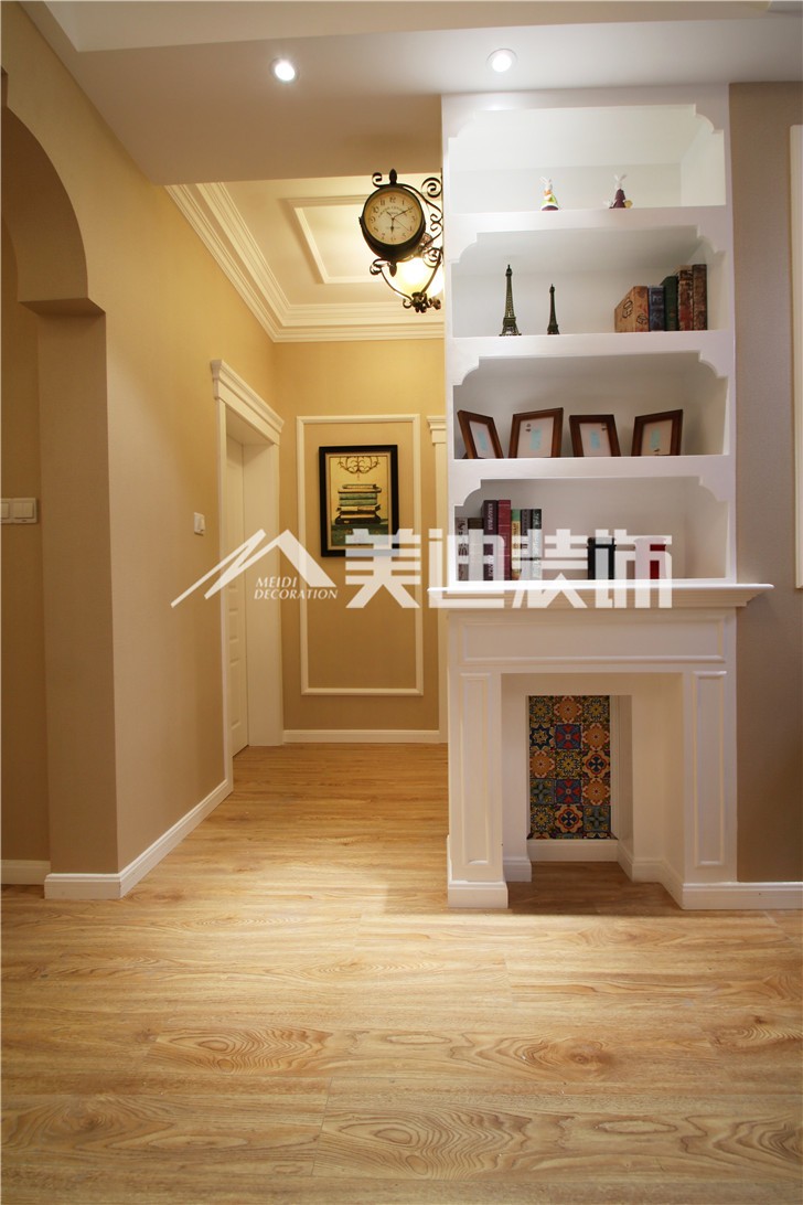 梅溪湖合能璞麗簡歐風裝修案例圖—過道