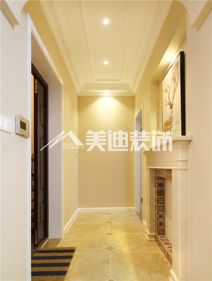 香樟公館美式風裝修案例圖—過道