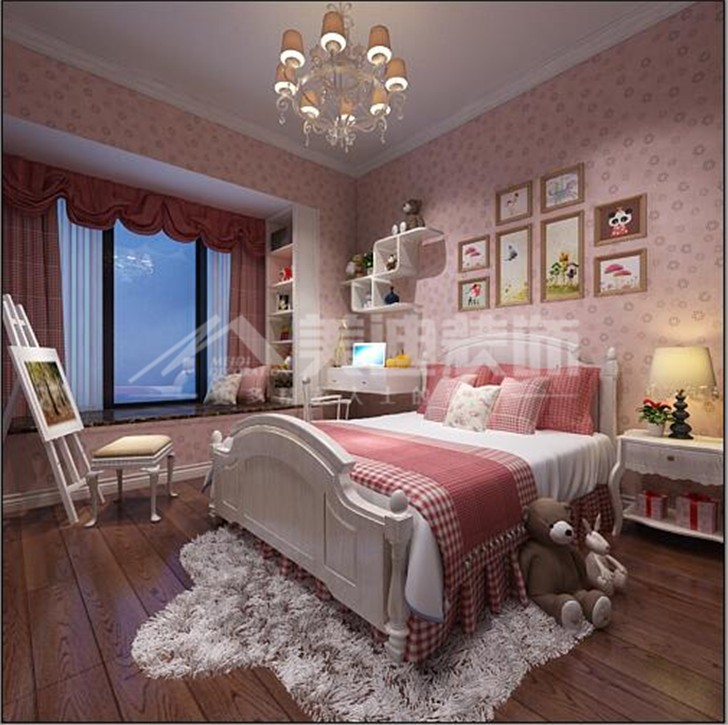 榮悅臺(tái)新奢古典風(fēng)裝修案例圖—臥室