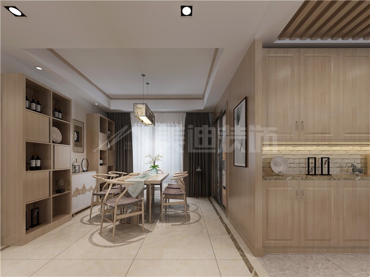 恒基凱旋門132平新中式風裝修案例圖—餐廳