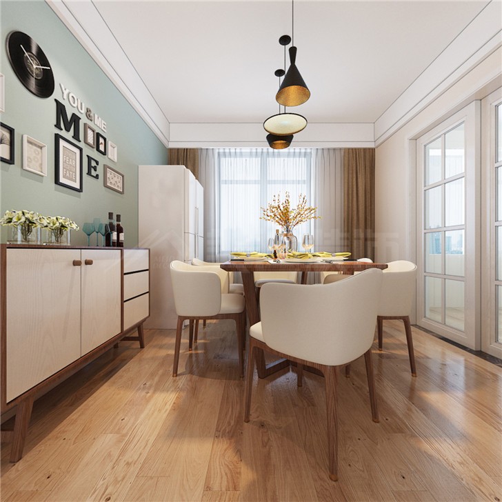 五礦沁園金城109平現代風裝修案例圖—餐廳