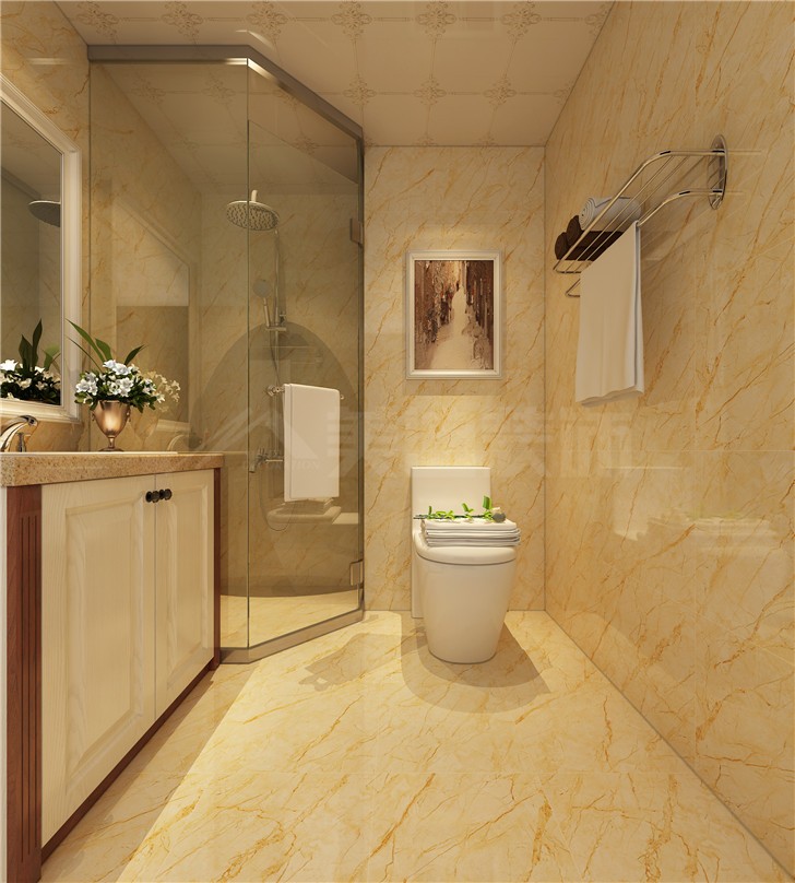 怡海星城151美式平北歐風裝修案例圖—衛生間