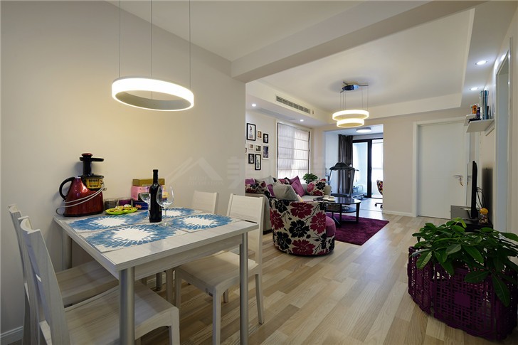 塞納公館110平現代裝修案例圖--餐廳