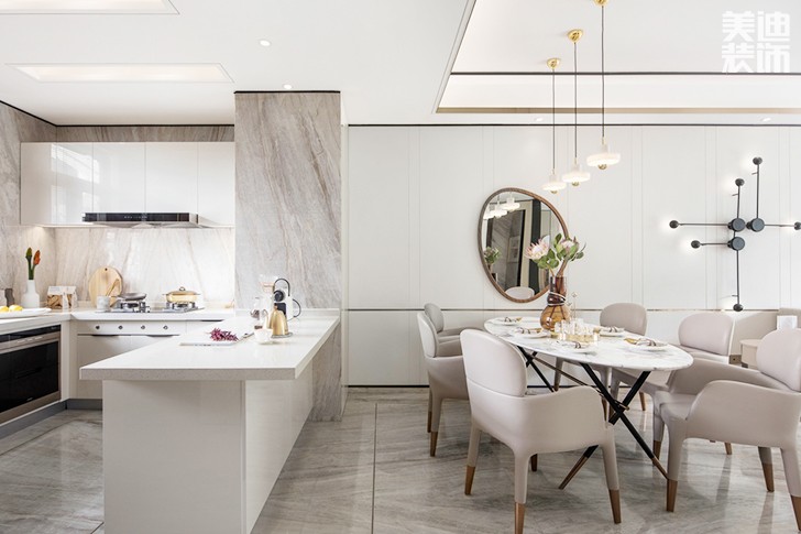 360㎡別墅現代簡約效果圖-廚房