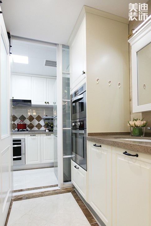 新華名苑80㎡優雅小美風格實拍-廚房