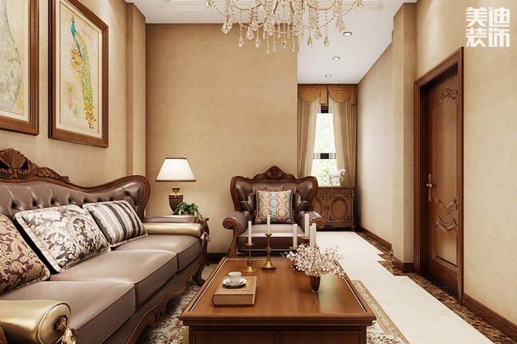 湘潭碧桂園別墅4002美式效果圖--客廳