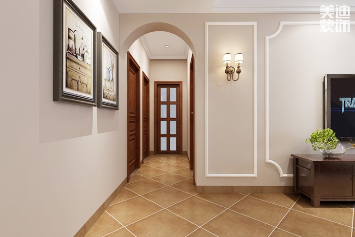 富基世紀公園香樟園135平米小美風格--過道