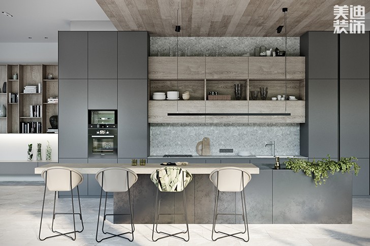 花明樓自建房132平米現(xiàn)代簡約風(fēng)格--餐廳