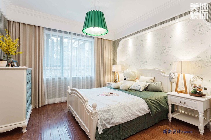 格林春天150平米輕奢法式風(fēng)格實景圖--臥室