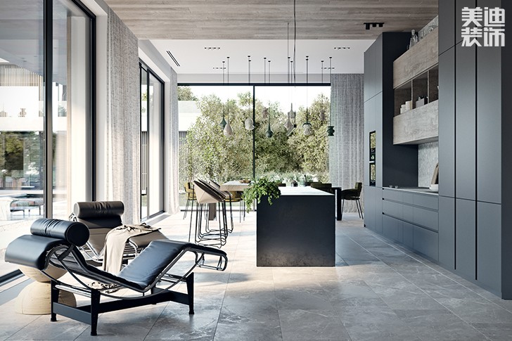 花明樓自建房132平米現(xiàn)代簡約風(fēng)格-餐廳