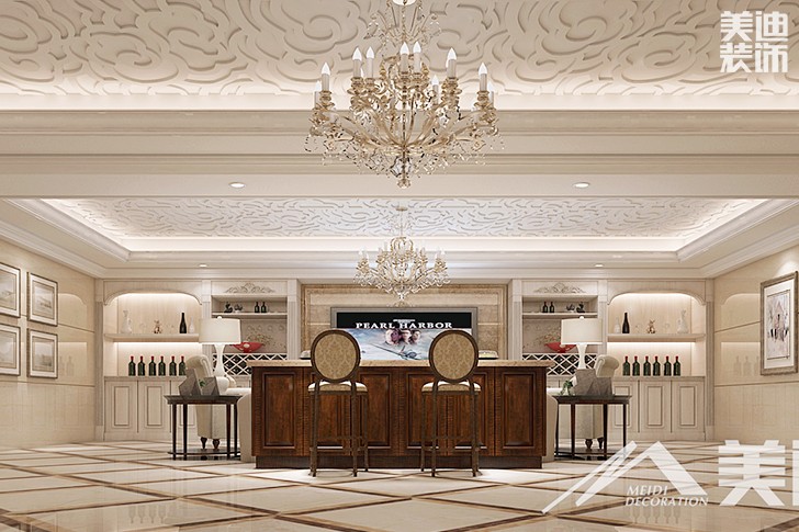 	岳陽縣私人別墅400平歐式裝修風格--地下室