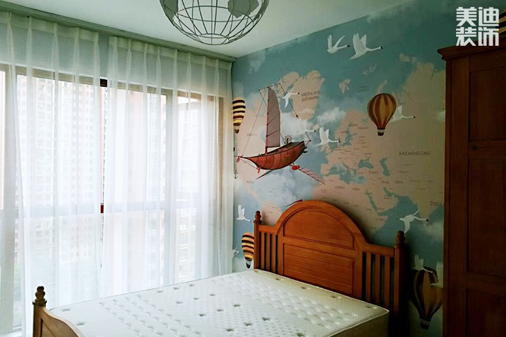 乾源國際115㎡現代簡約裝修案例圖--臥室