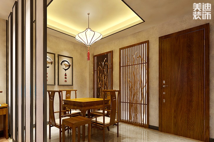 西維咖啡慕茗緣店1800平米新中式風格效果圖--大包麻將區