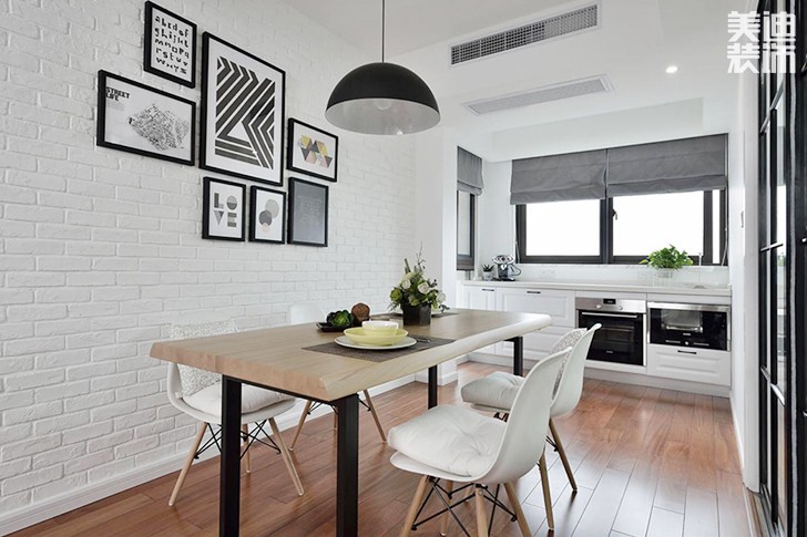 協信星瀾匯95平米北歐風格裝修效果圖-餐廳