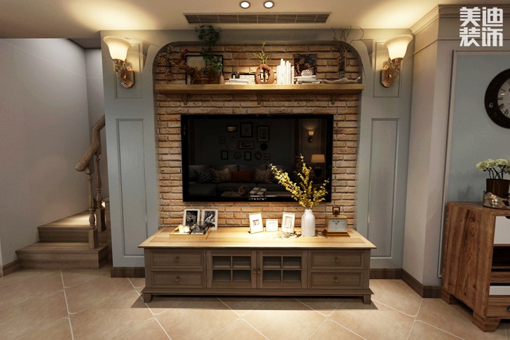 世茂鉑翠灣150平米美式風格裝修效果圖--其他