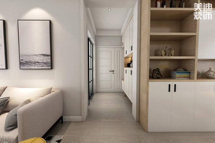 萬象府臺140北歐風格裝修效果圖--過道