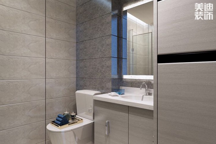 文苑大廈138平現代裝修案例效果圖--衛生間
