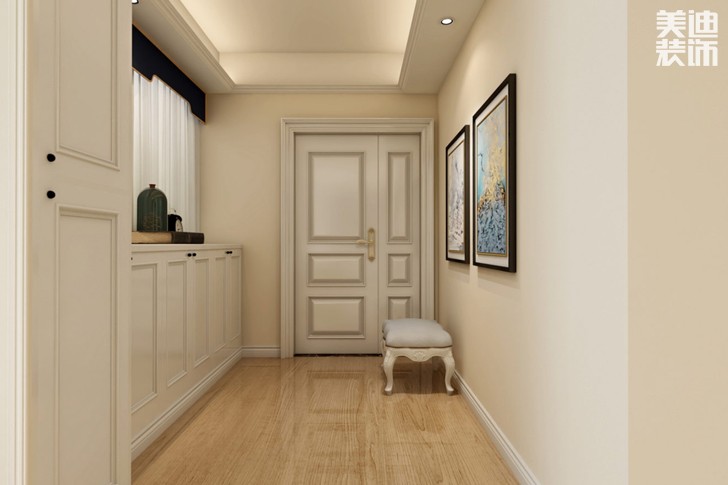 鑫城佳園160平米簡歐風格裝修效果圖--過道
