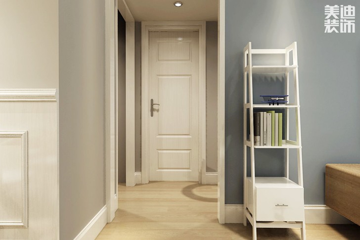 山水灣105平米北歐風(fēng)格裝修效果圖--過道