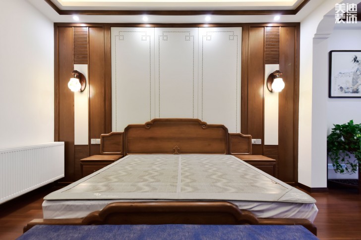 歐萊雅郡480平米中式風(fēng)格裝修案例實拍圖--主臥
